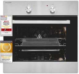 Exquisit EBE 555-1.2U Einbau-Backofen, 57 L, Edelstahl