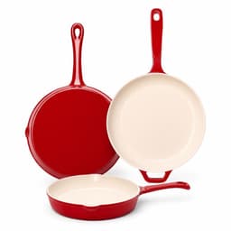 QuliMetal QuliMetal Guss-Emaille Pfannen-Set 20/24/28 cm