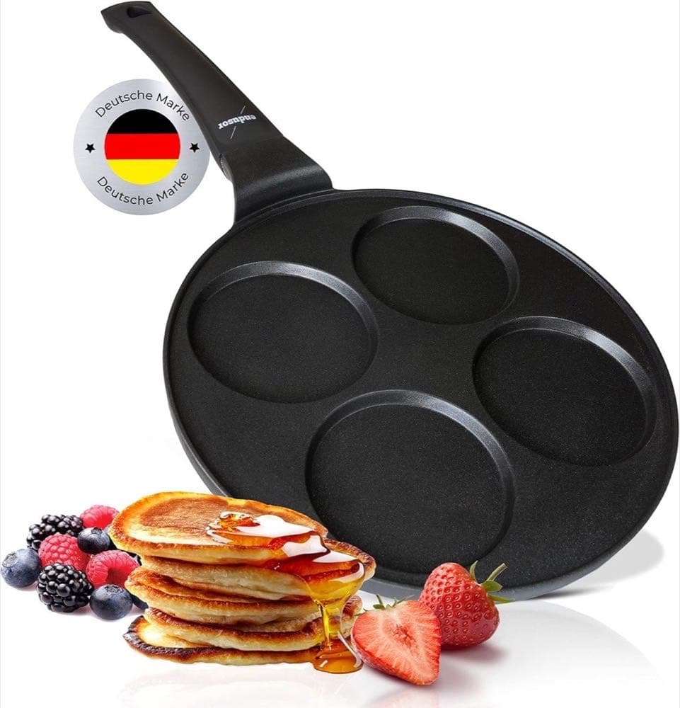 endusor Pancake Pfanne 4 Mulden Ø28 cm