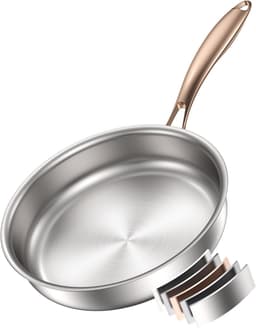 Akaice Akaice Edelstahlpfanne 26 cm unbeschichtet