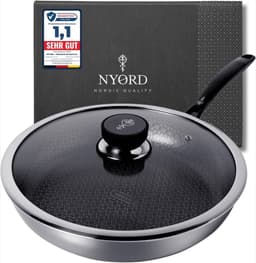 NYØRD NYORD Hybridpfanne 24 cm mit Deckel