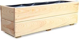 FKL Holz Pflanzkasten 60 cm D27 Roh