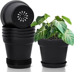 T4U T4U 6er-Set 16 cm schwarz mit Untersetzer