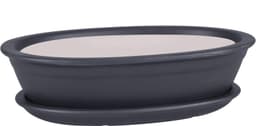 botle Bonsai-Schale schwarz oval 19 cm