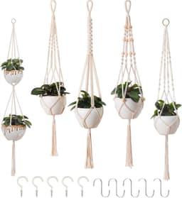 Petutu Petutu 5er Set Makramee Blumenampel