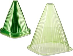Relaxdays Relaxdays Pflanzenhut 48er Set grün PVC