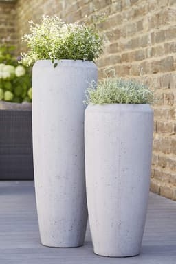 Klocke Dekorationsbedarf Klocke Polystone-Vase Zement 100 cm