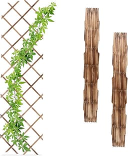 Relaxdays Relaxdays Rankgitter Holz Schere 3er Set 180×60 cm