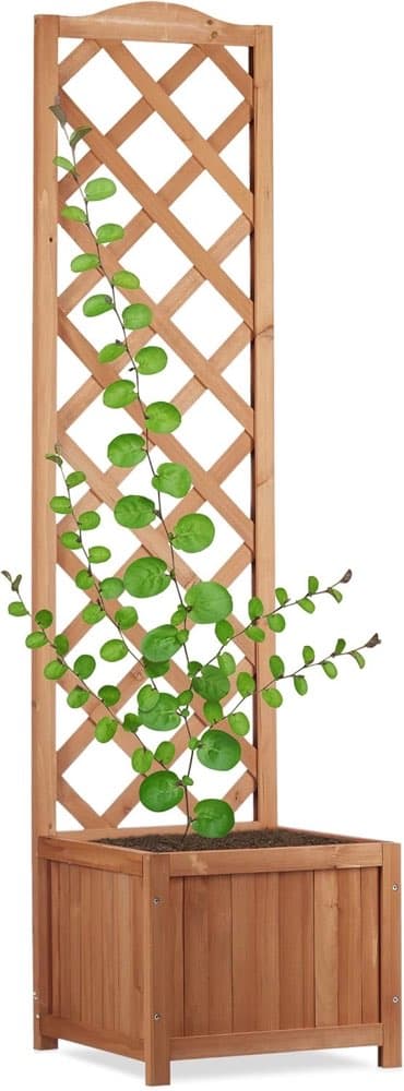 Relaxdays Rankkasten Holz natur ~147 cm