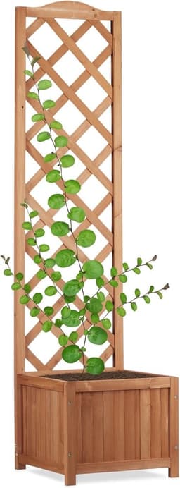 Relaxdays Relaxdays Rankkasten Holz natur ~147 cm