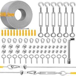 HUYIYI HUYIYI Drahtseil Rankhilfe Set 35 m / 2 mm