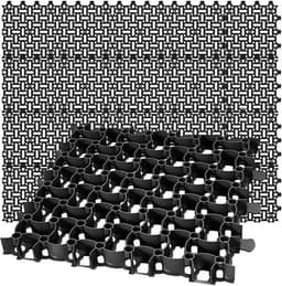 BigDean BigDean 20 Rasengitter 50×50 cm schwarz 5 m²