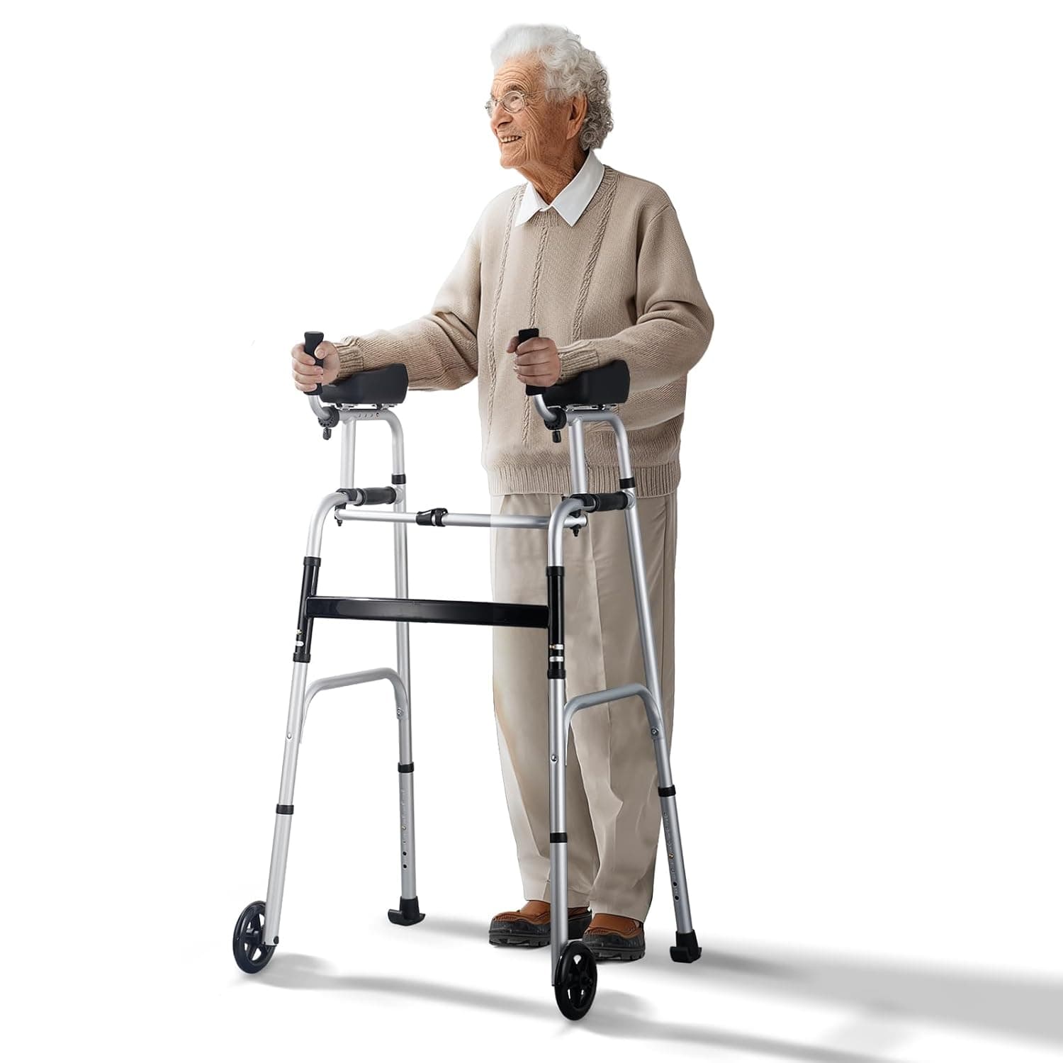 VEVOR 2in1 Faltrollator mit Armlehnen