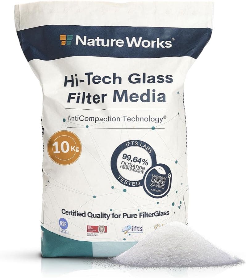 NATURE WORKS Glas-Filtersand 10 kg