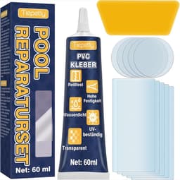 Tiepetly Reparaturset Flicken + 60 ml PVC-Kleber
