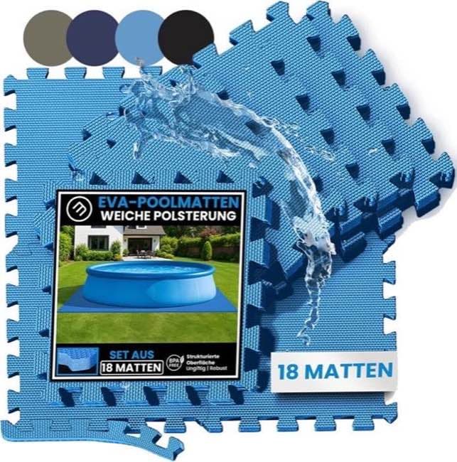 bemaxx EVA Poolunterlage Puzzle 18 Matten