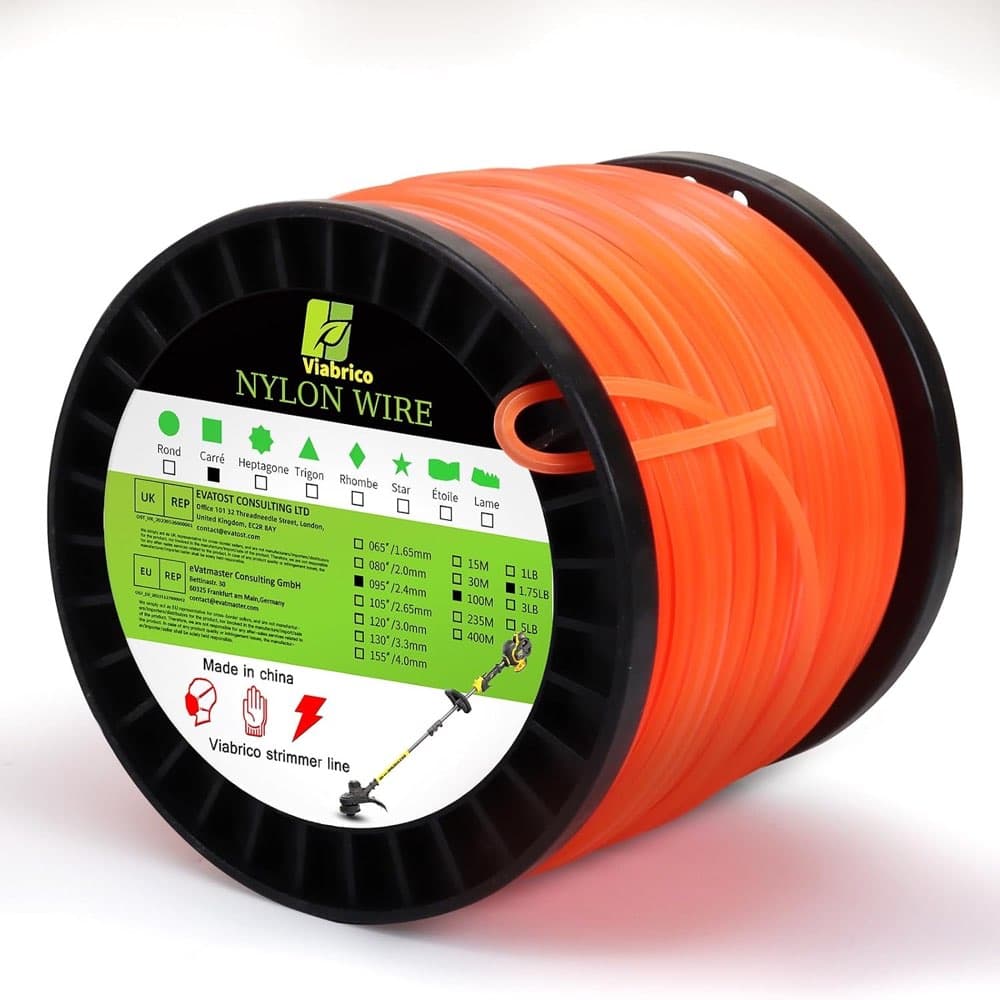 Testsieger Mähfaden: Viabrico Quadratfaden 2,4 mm