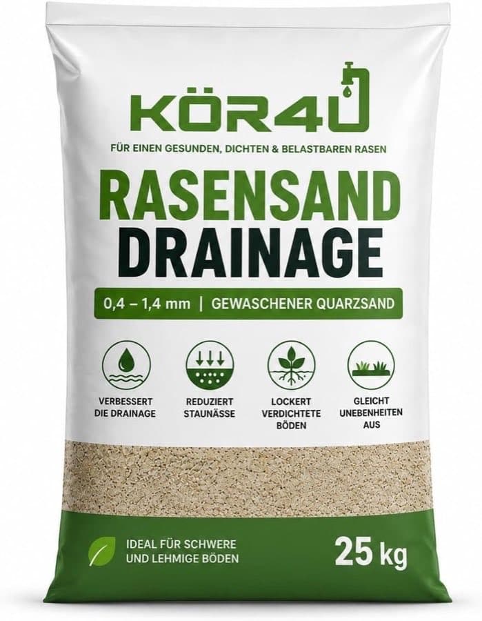 kör4u Rasensand 25 kg 0,4–1,4 mm