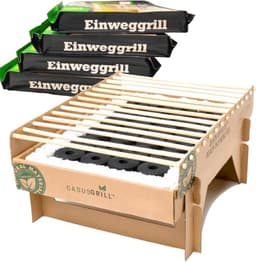 BURI Öko Einweggrill 5er Set