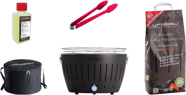 LotusGrill Classic Starterset Anthrazit