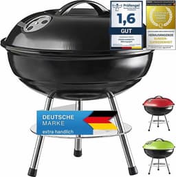 GOODS+GADGETS Kugelgrill 38 cm schwarz