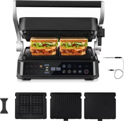 AMZCHEF AMZCHEF XL Kontaktgrill 4-in-1 2000 W