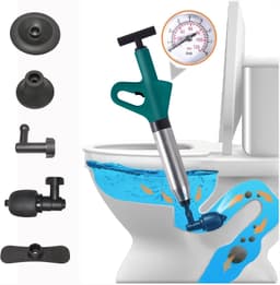ALLILUYAA ALLILUYAA Druckluft Rohrreiniger 7 Bar mit Manometer