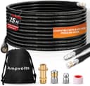 Ampvolts 15m Rohrreinigungsschlauch mit Messing-Adapter