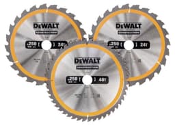 DEWALT Kreissägeblatt-Set 3er 250 mm DT1963-QZ
