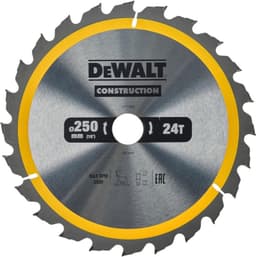 DEWALT DEWALT Kreissägeblatt 250×30 24T nagelfest DT1956-QZ