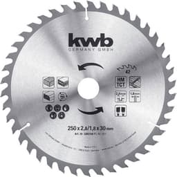 kwb HM-Baukreissägeblatt 250×30 Z42