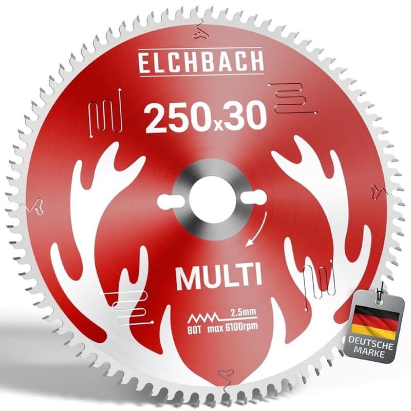 ELCHBACH Multi Sägeblatt 250×30 Holz/Metall/Alu