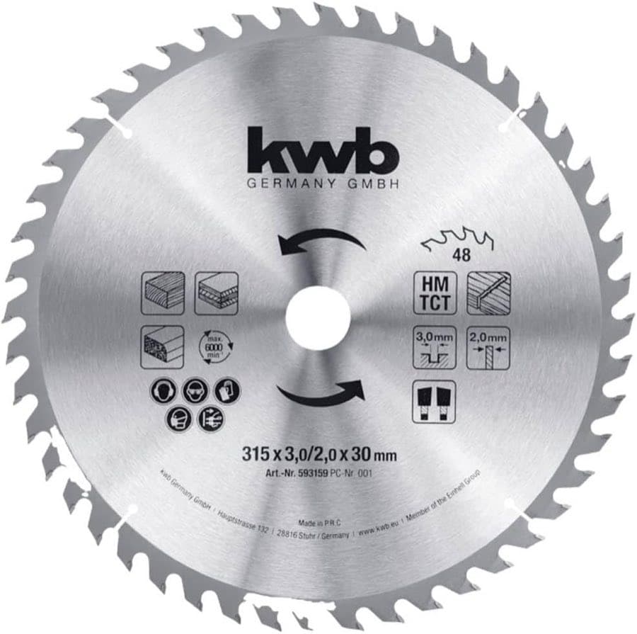 kwb HM-Baukreissägeblatt 315×30 Z48