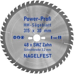 AZprof HM-Sägeblatt 315×30 Z48 SWZ nagelfest