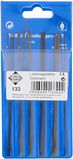 Pebaro Pebaro 133 Laubsägeblätter-Set Holz/Metall 130 mm