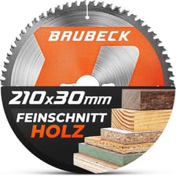 BAUBECK BAUBECK Sägeblatt 210×30 Holz Z60