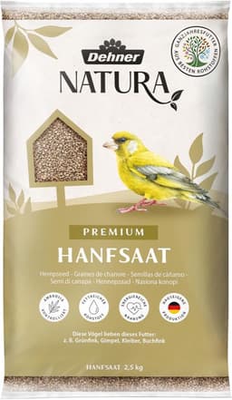 Dehner Dehner Natura Hanfsaat Wildvogelfutter 2,5 kg