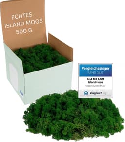 Mia Milano Islandmoos dunkelgrün 500 g – Testsieger im Islandmoos-Vergleich