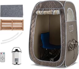 HOMASIS HOMASIS Dampfsauna Pop-up 89 x 89 x 149 cm Grau
