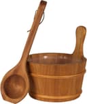 SunnyDeals Saunaset Red Cedar Eimer und Kelle