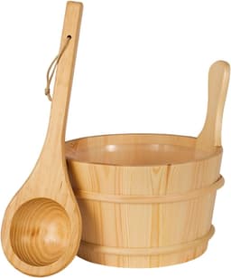 SAUERLAND SunnyDeals Saunaset Naturholz Eimer und Kelle