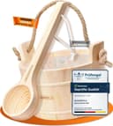 WASSERFELD Sauna Eimer Set 4 Liter Kiefer