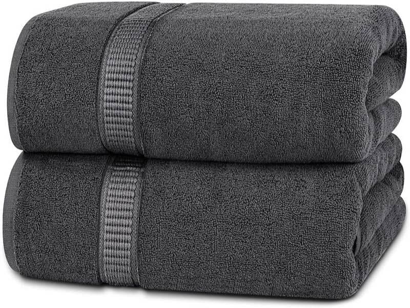 Utopia Towels 2er Badetuch 90 x 180 cm grau