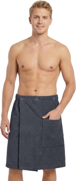 LAYNENBURG LAYNENBURG Saunakilt Herren M–XL anthrazit