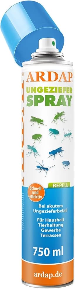 ARDAP Repell Ungezieferspray 750 ml – Testsieger im Insektenspray-Vergleich