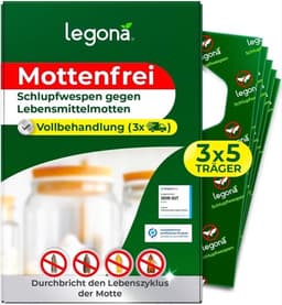 Legona Legona Schlupfwespen gegen Lebensmittelmotten 5×3