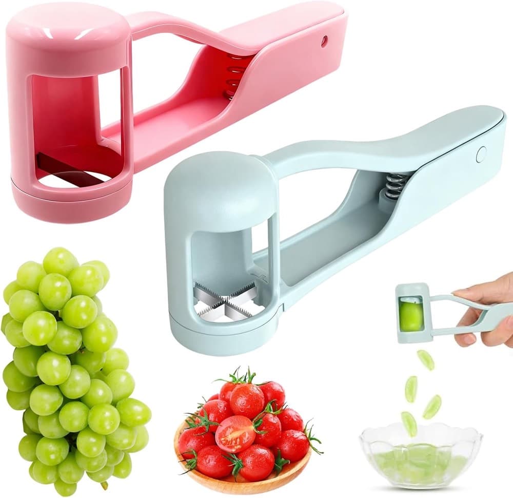 Wihozte Traubenschneider 2er Set (Rosa/Blau)