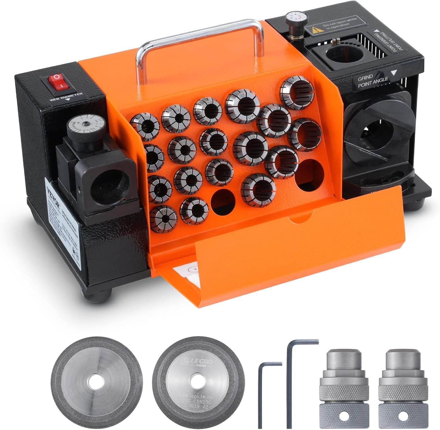 VEVOR MR20G Bohrerschärfmaschine 3-20 mm, 95-135 Grad