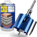 S&R Diamantkernbohrer 82 mm SDSplus Dosenbohrer für Beton, Vollziegel...