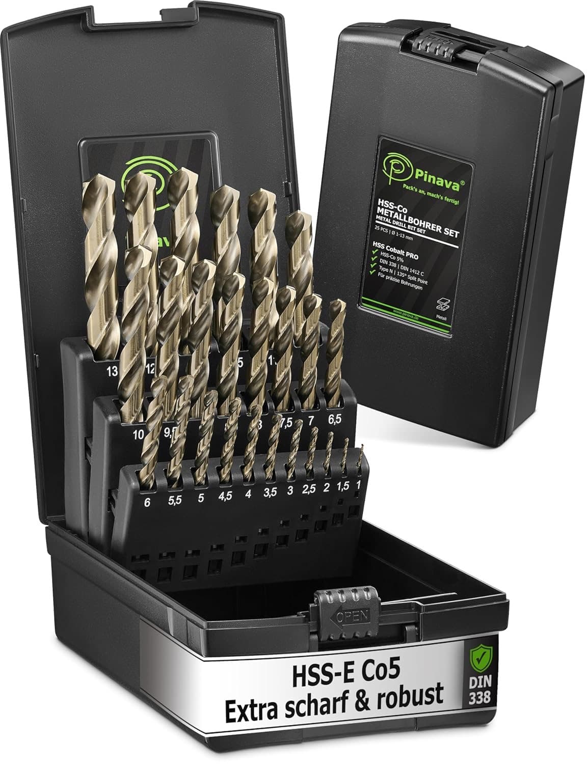 HSS Cobalt Pro Metallbohrer-Set 25-teilig